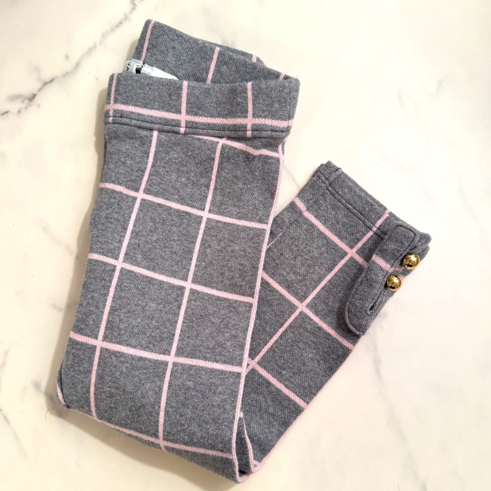 Janie and Jack button cuffed ponte legging